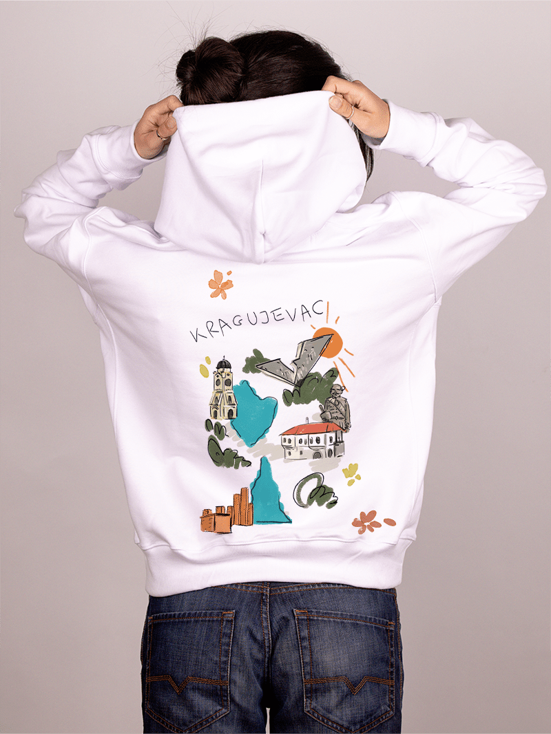 Kragujevac - Ženski duks sa kapuljačom