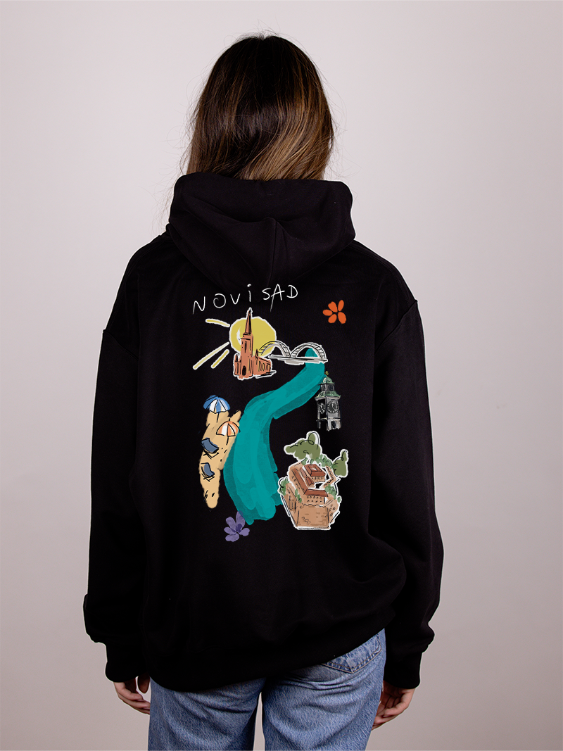 Novi Sad - Ženski duks sa kapuljačom