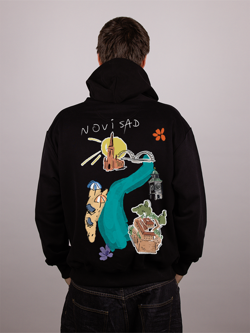 Novi Sad - Muški duks sa kapuljačom