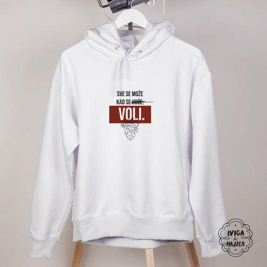 Sve se može kad se voli – Ženski duks sa kapuljačom