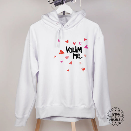 Volim me – Ženski duks sa kapuljačom