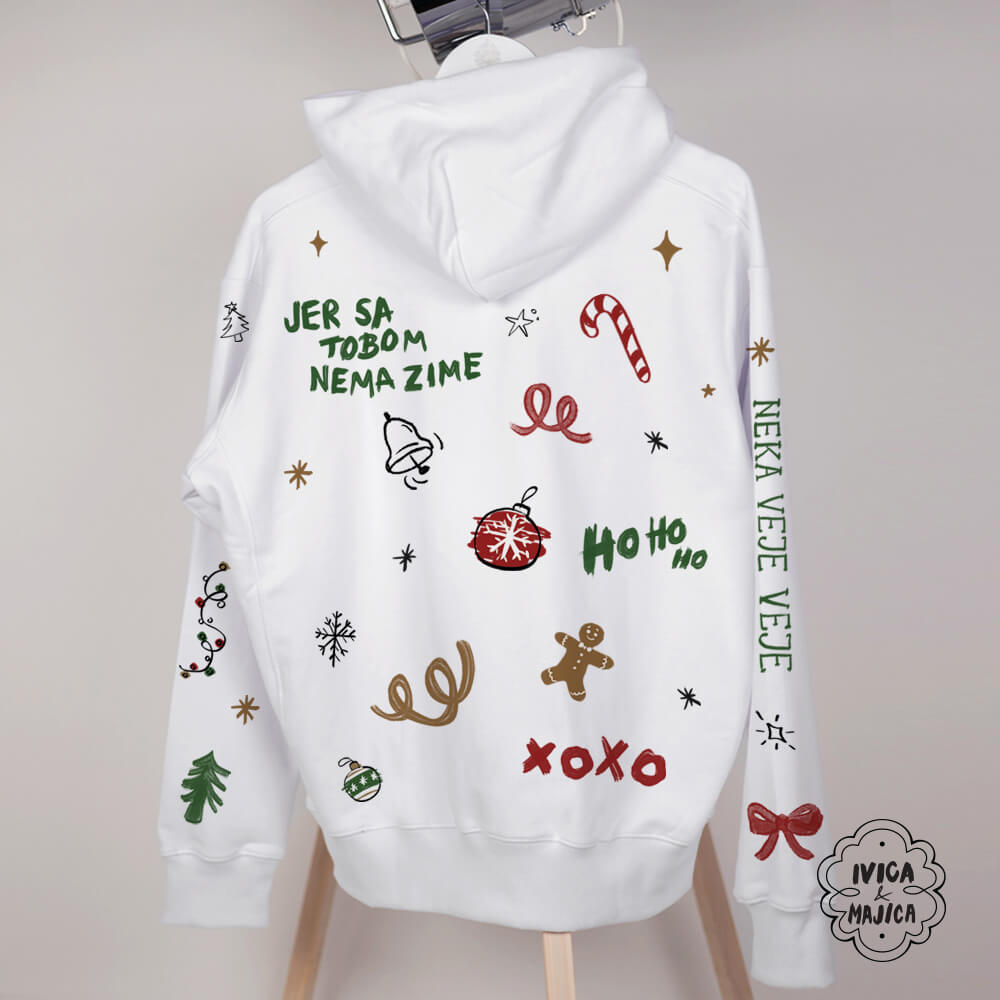 Ol aj vont for Krisms – Muški oversize duks