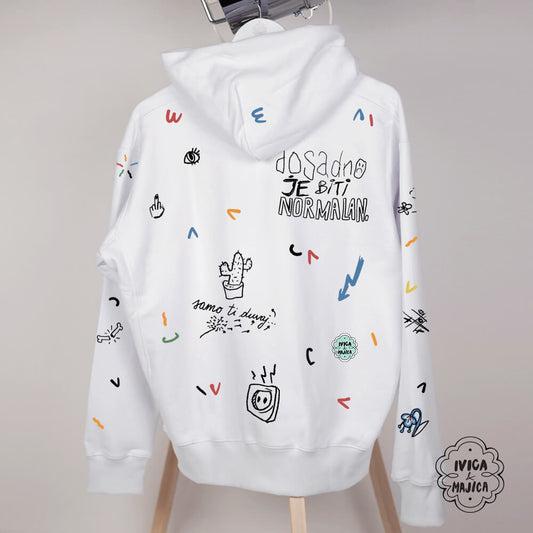 Zašto me svi čudno gledaju – Ženski duks sa kapuljačom