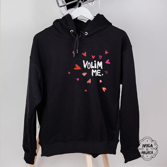 Volim me – Ženski duks sa kapuljačom