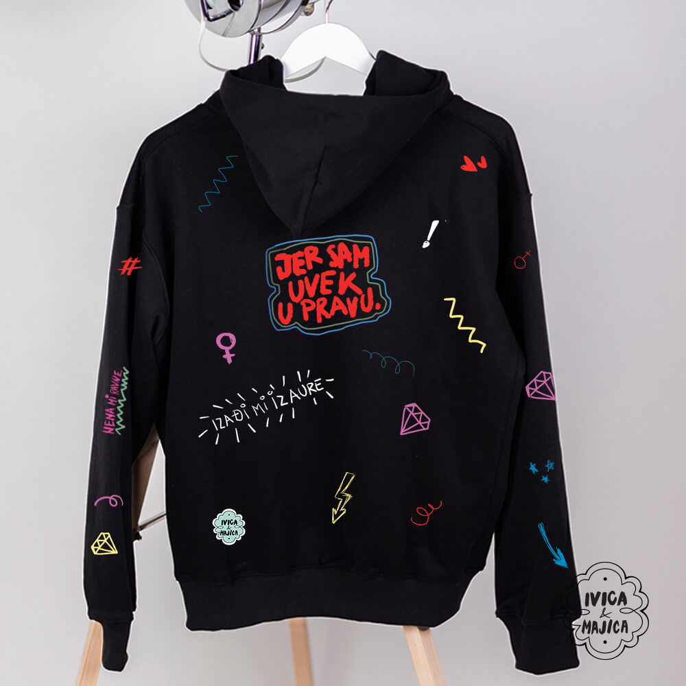 Samoljubiva – Ženski duks sa kapuljačom