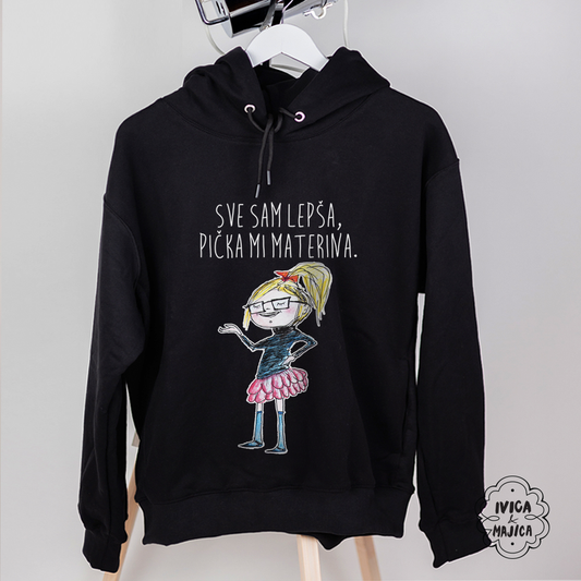 Sve sam lepša - Ženski duks sa kapuljačom