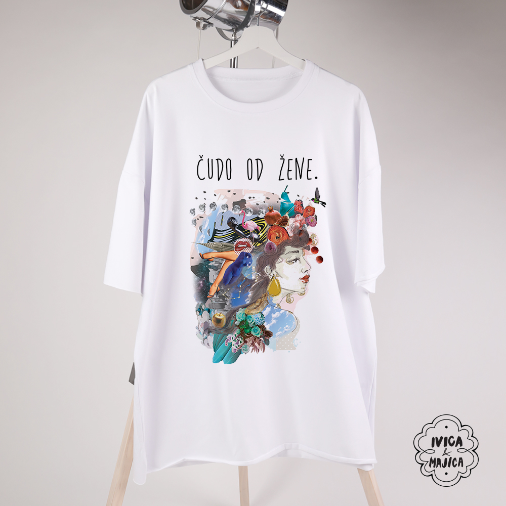 Čudo od žene - Ženska oversize majica