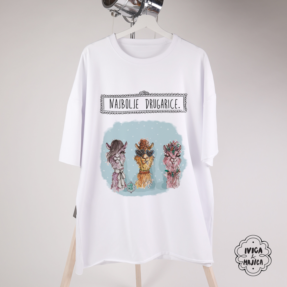 Najbolje drugarice - Ženska oversize majica