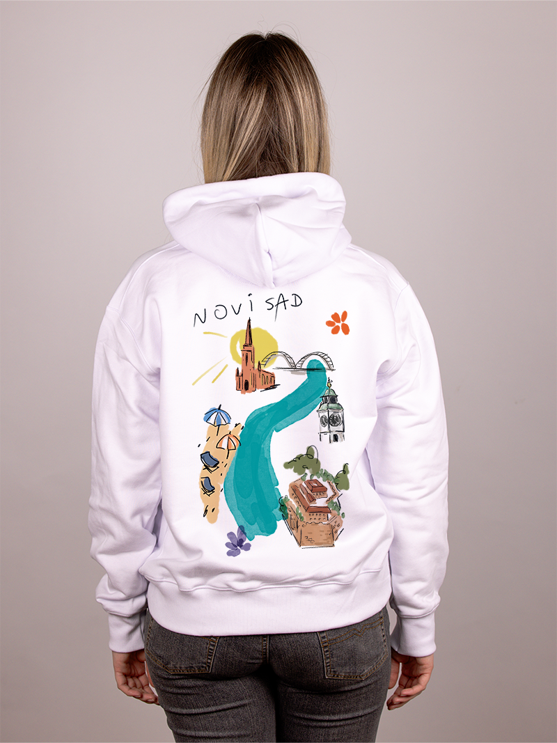 Novi Sad - Ženski duks sa kapuljačom