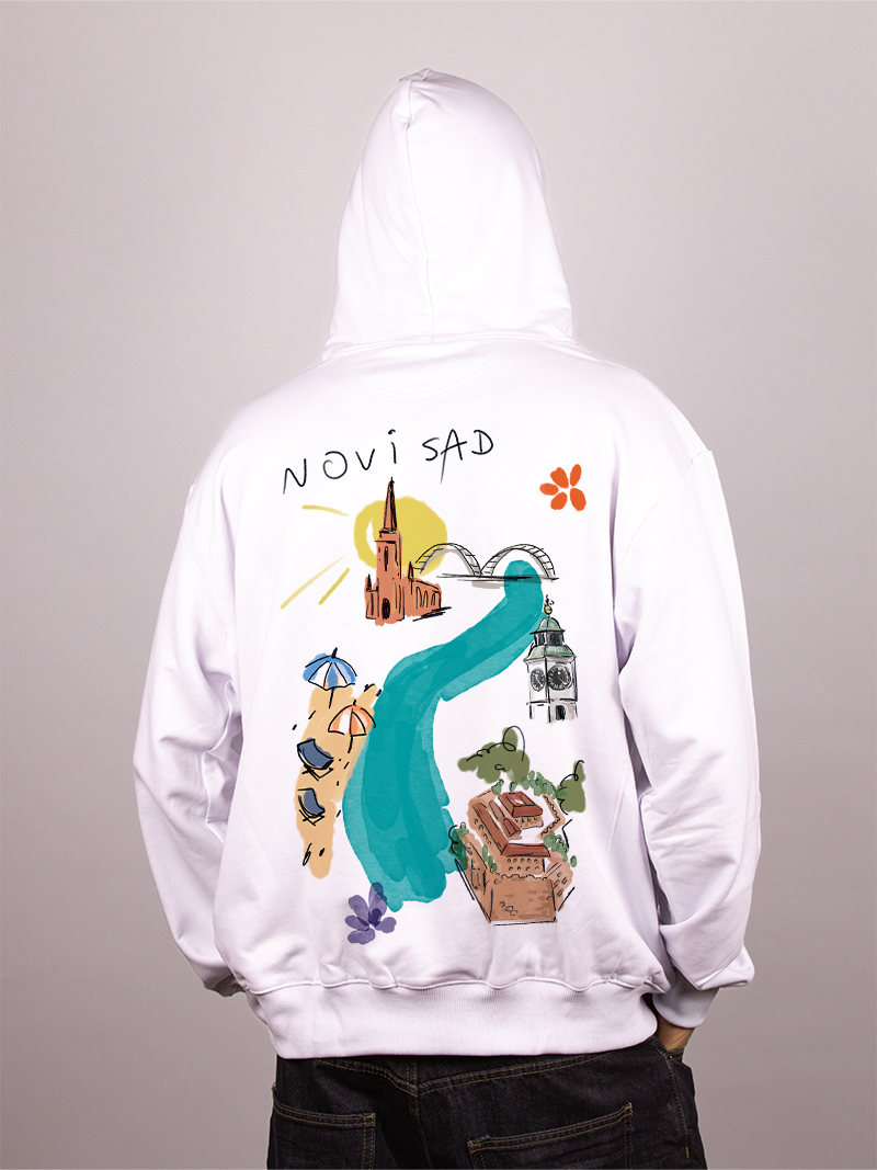 Novi Sad - Muški duks sa kapuljačom