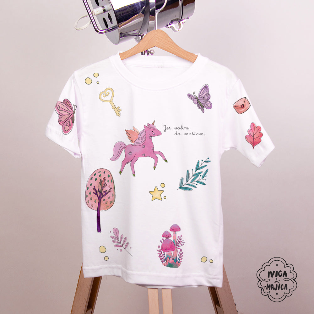 Jer volim da maštam – Dečija majica