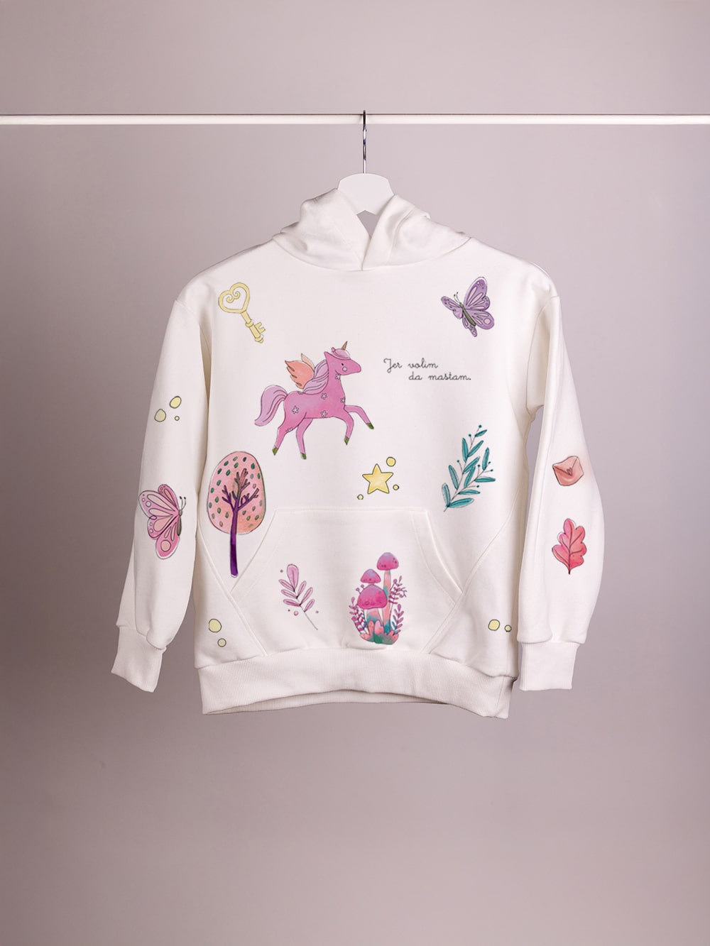 Jer volim da maštam – Dečiji duks sa kapuljačom