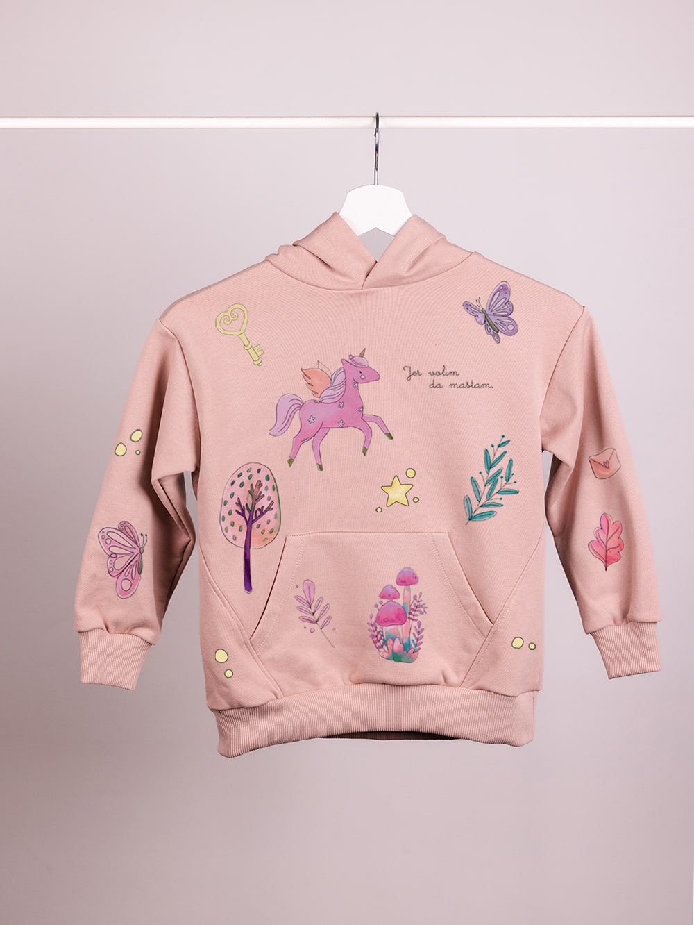 Jer volim da maštam – Dečiji duks sa kapuljačom