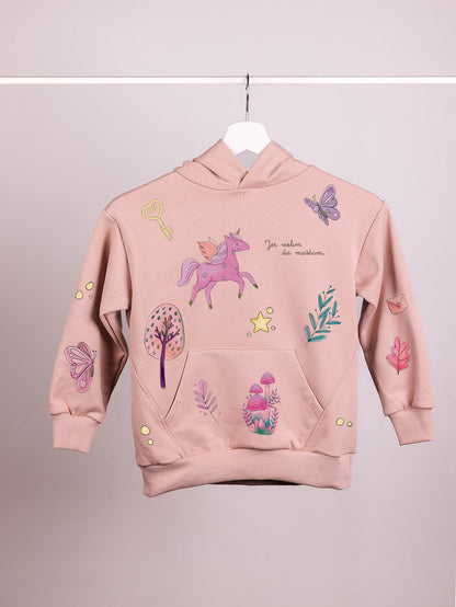 Jer volim da maštam – Dečiji duks sa kapuljačom