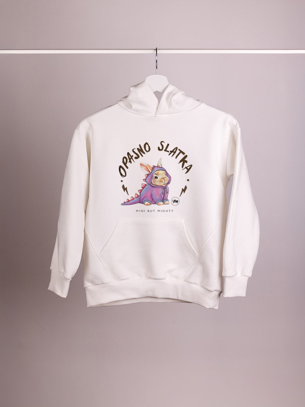 Opasno slatka zeka – Dečiji duks sa kapuljačom