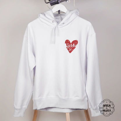 Ljubav je – Ženski duks sa kapuljačom