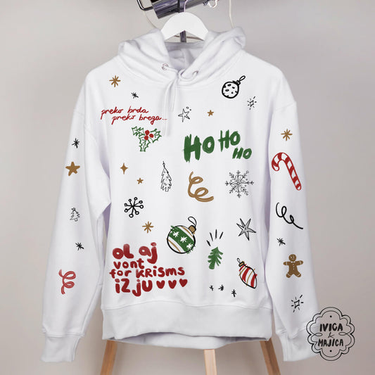 Ol aj vont for Krisms – Muški oversize duks