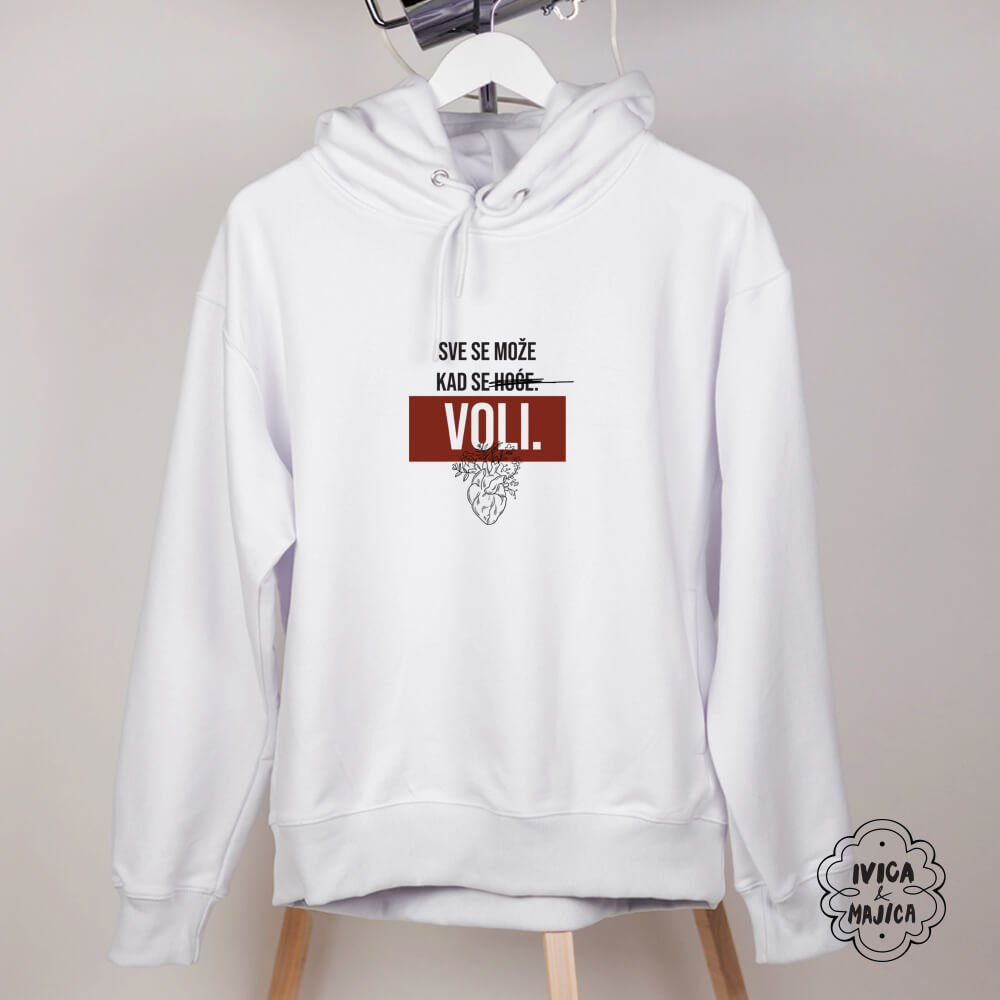 Sve se može kad se voli – Ženski duks sa kapuljačom