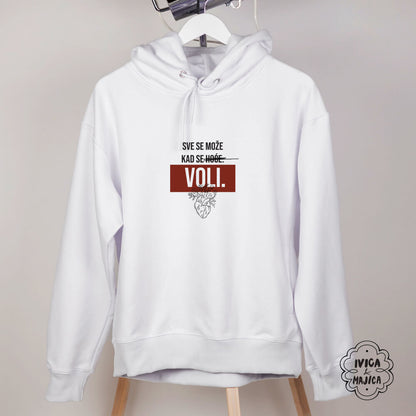 Sve se može kad se voli – Ženski duks sa kapuljačom