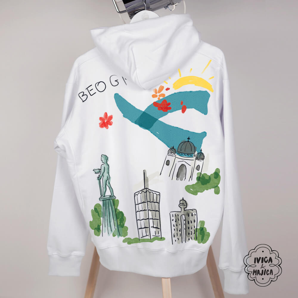 Beograd – Muški duks sa kapuljačom