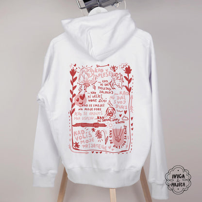 Ljubav je – Ženski duks sa kapuljačom