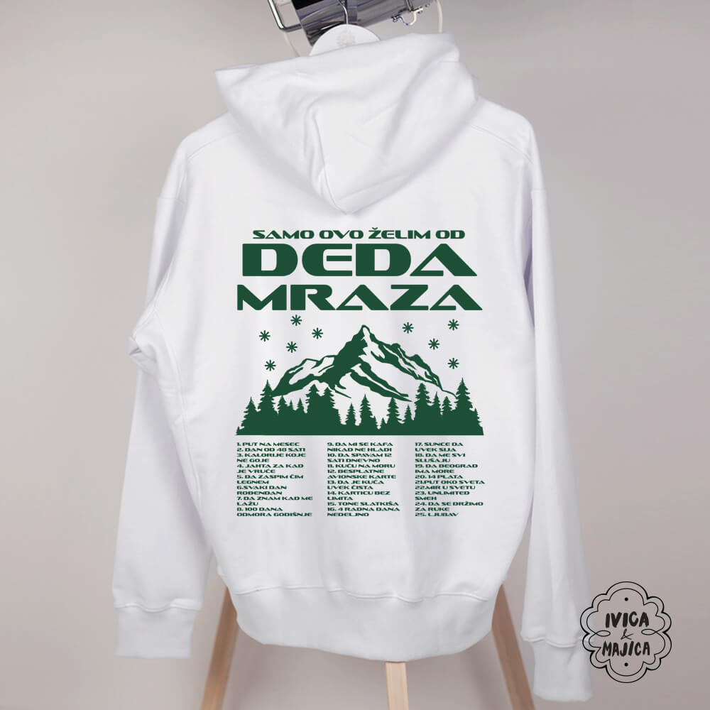 Samo ovo želim od Deda Mraza – Ženski duks sa kapuljačom