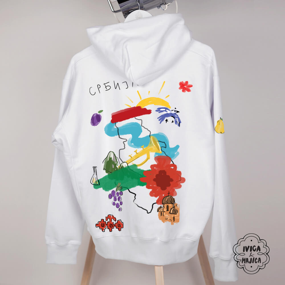 Srbija – Ženski duks sa kapuljačom