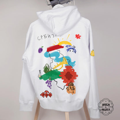 Srbija – Ženski duks sa kapuljačom