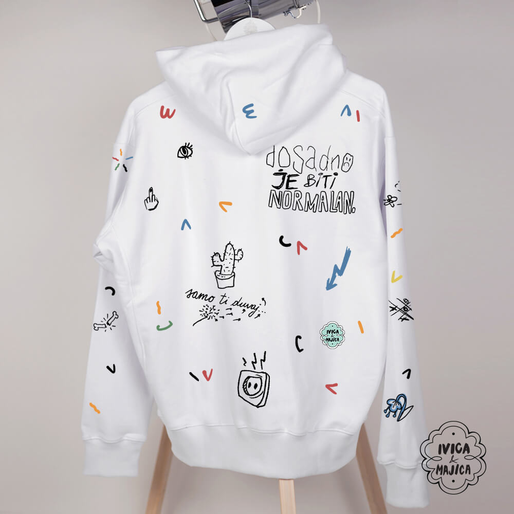 Zašto me svi čudno gledaju – Muški duks sa kapuljačom