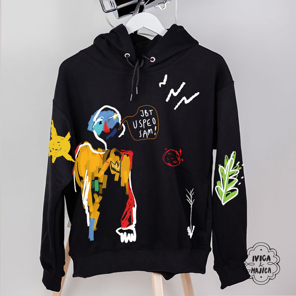 Jbt uspeo sam – Muški duks sa kapuljačom