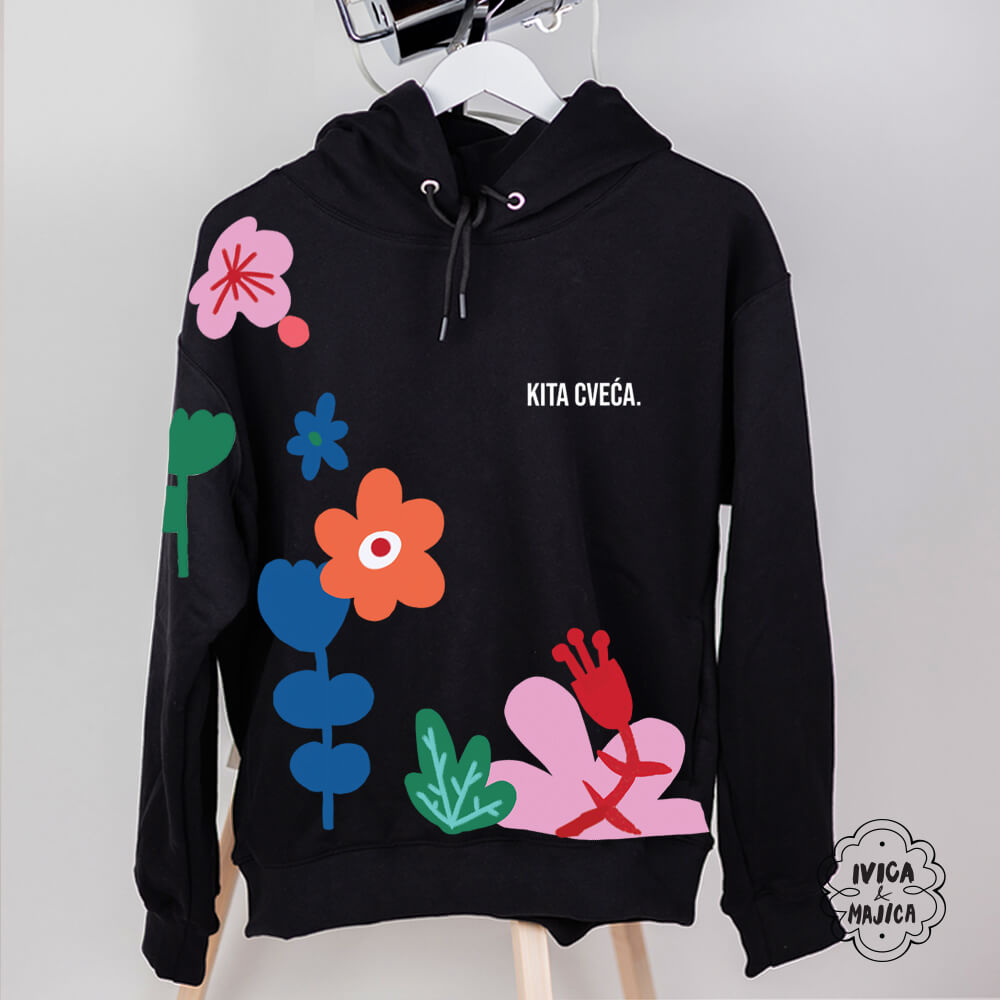 Kita cveća – Ženski duks sa kapuljačom