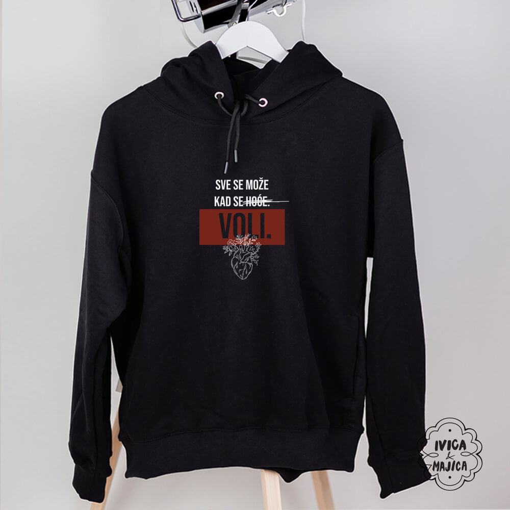 Sve se može kad se voli – Muški duks sa kapuljačom