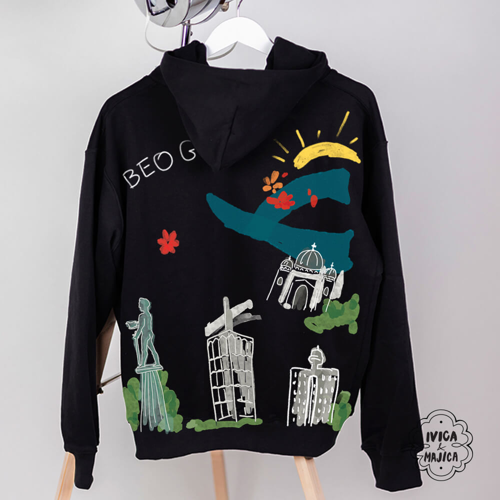 Beograd – Muški duks sa kapuljačom