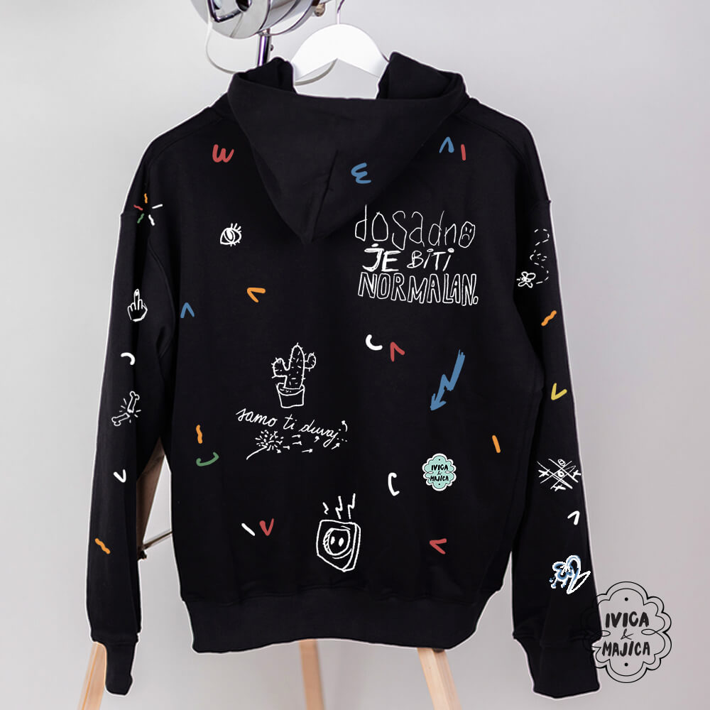 Zašto me svi čudno gledaju – Muški duks sa kapuljačom