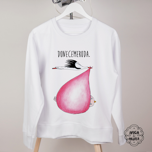 Doneće me roda (roze) - Ženski duks