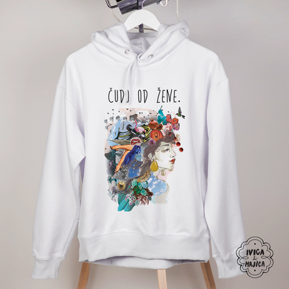 Čudo od žene - Ženski duks sa kapuljačom