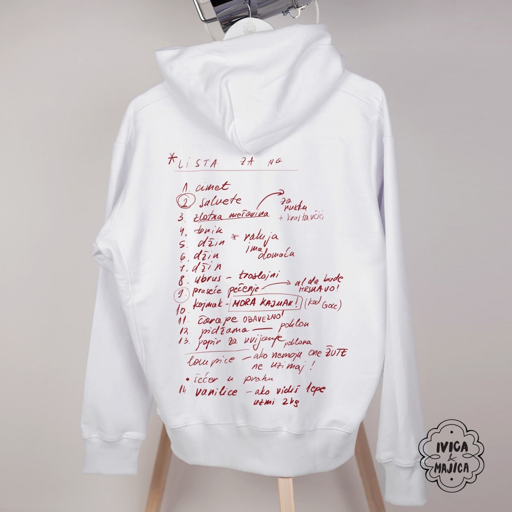 Novogodišnja lista - Ženski duks sa kapuljačom