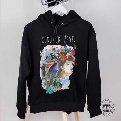 Čudo od žene - Ženski duks sa kapuljačom