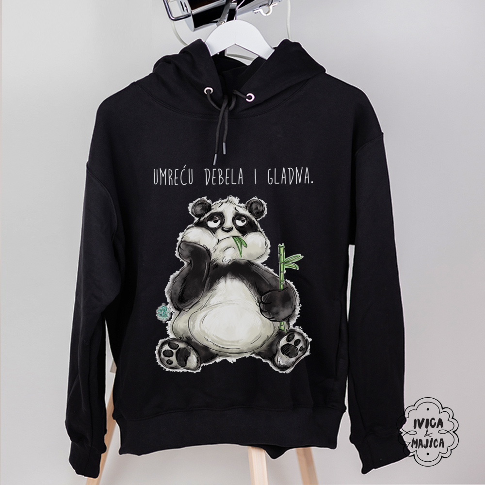 Umreću debela i gladna - Ženski duks sa kapuljačom