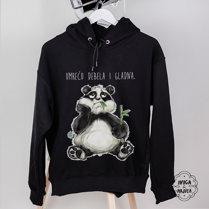 Umreću debela i gladna - Ženski duks sa kapuljačom