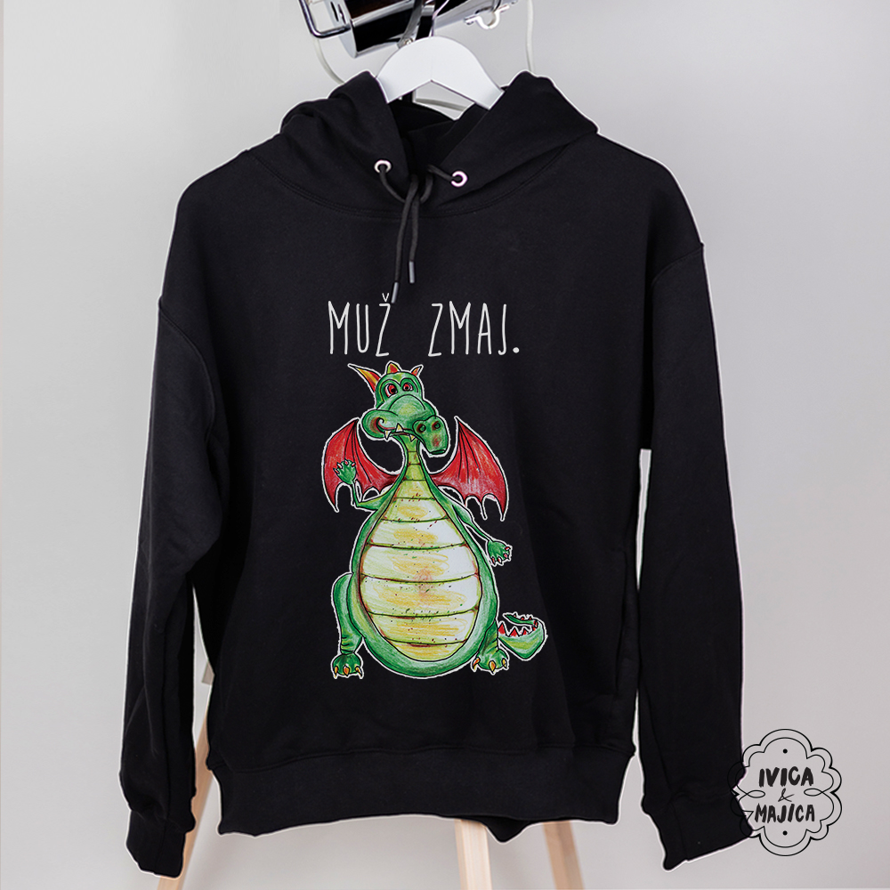 Muž zmaj - Muški duks sa kapuljačom