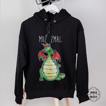 Muž zmaj - Muški duks sa kapuljačom