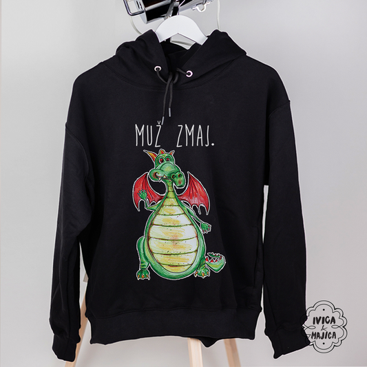 Muž zmaj - Muški duks sa kapuljačom