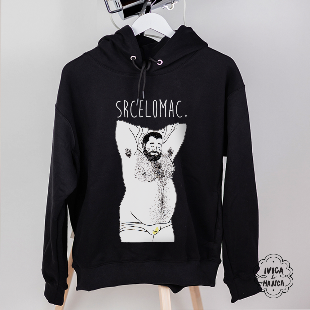 Srcelomac - Muški duks sa kapuljačom