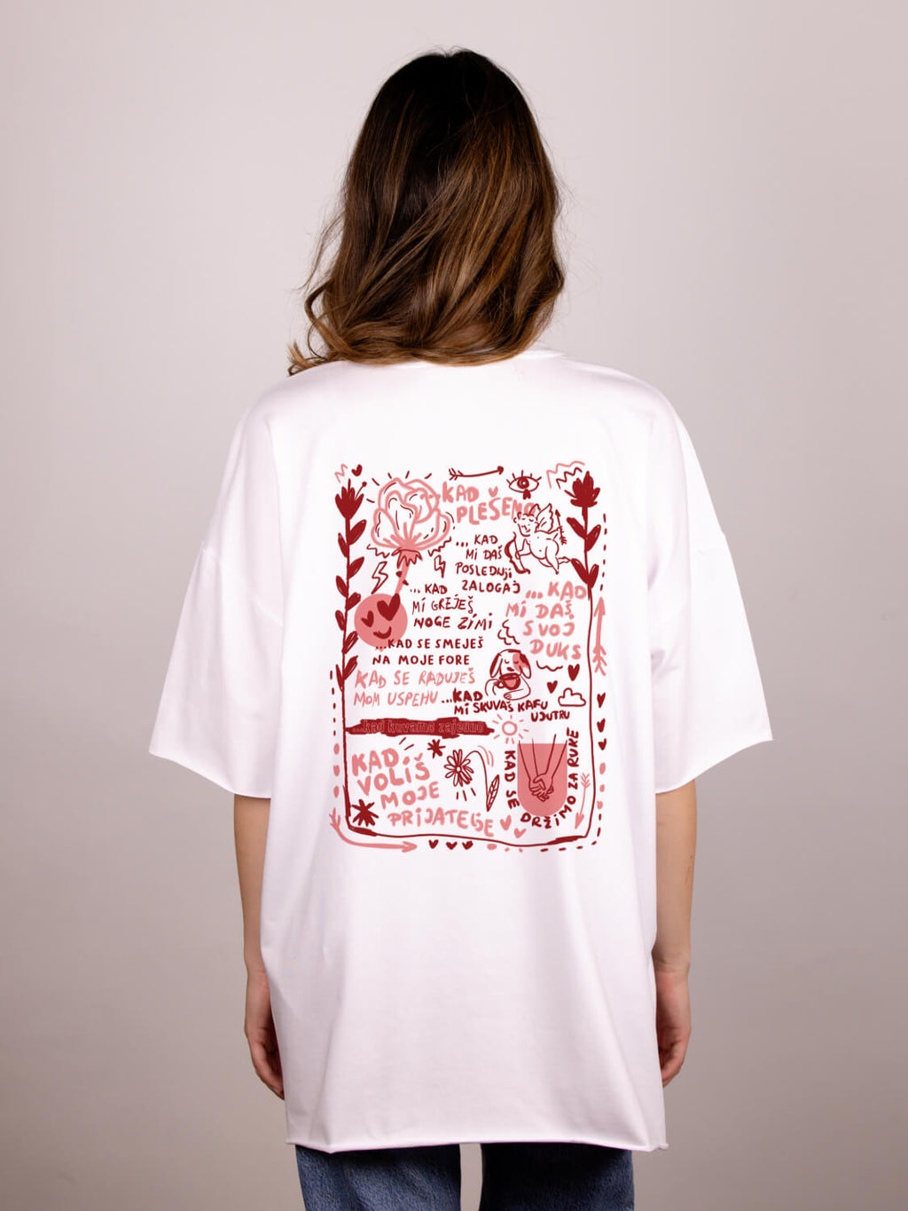 Ljubav je – Ženska oversize majica