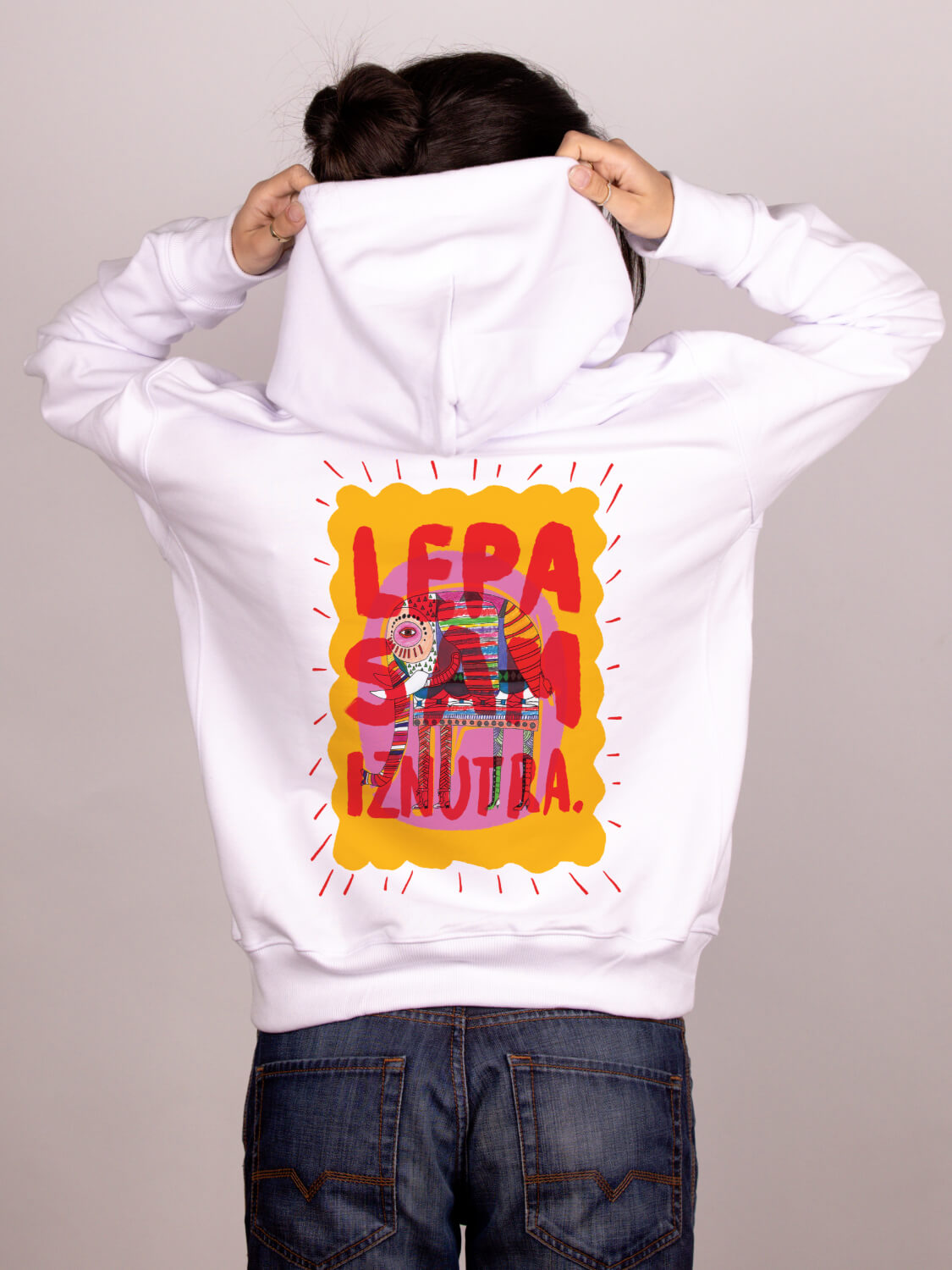 Lepa sam iznutra – Ženski duks sa kapuljačom