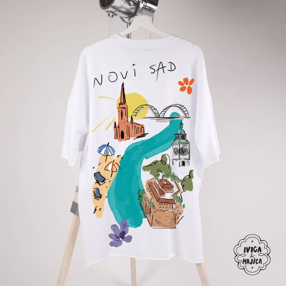 Novi Sad – Ženska oversize majica