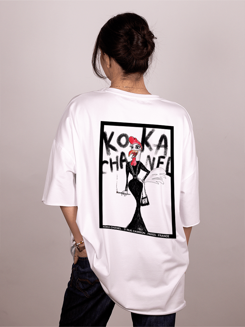 Koka Chanel - Ženska oversize majica