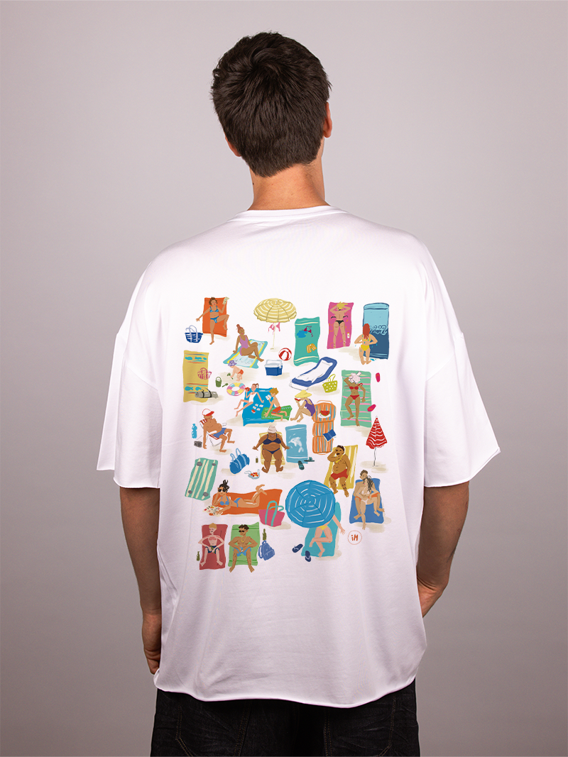 Važi na plaži - Muška oversize majica