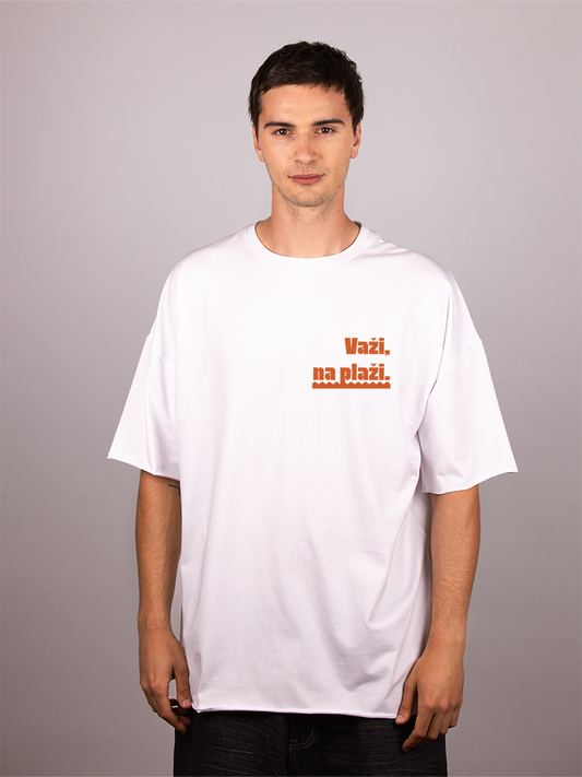 Važi na plaži - Muška oversize majica